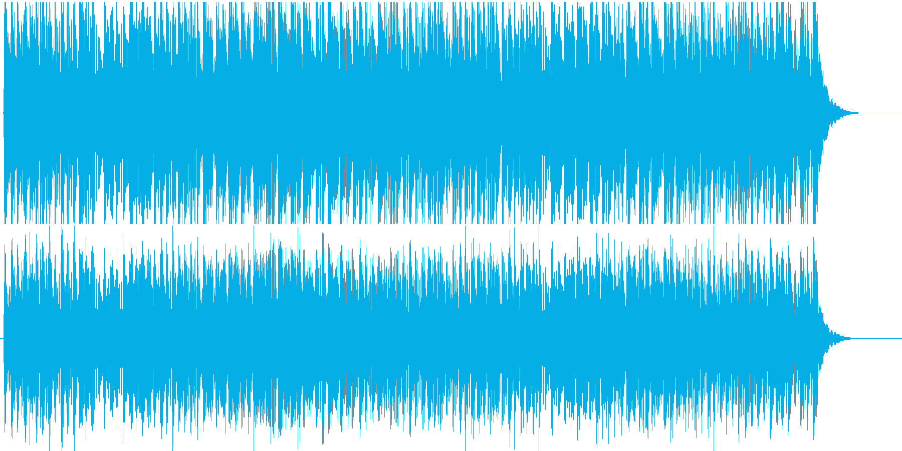 コミカルな子供向け行進曲風BGMの再生済みの波形