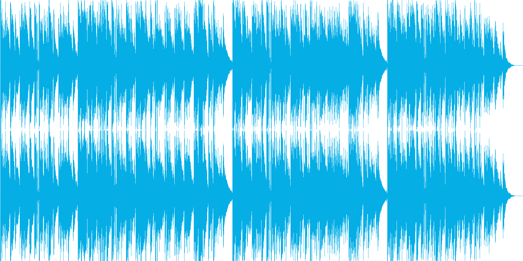 温かく優しいソロアコースティックギター曲の再生済みの波形