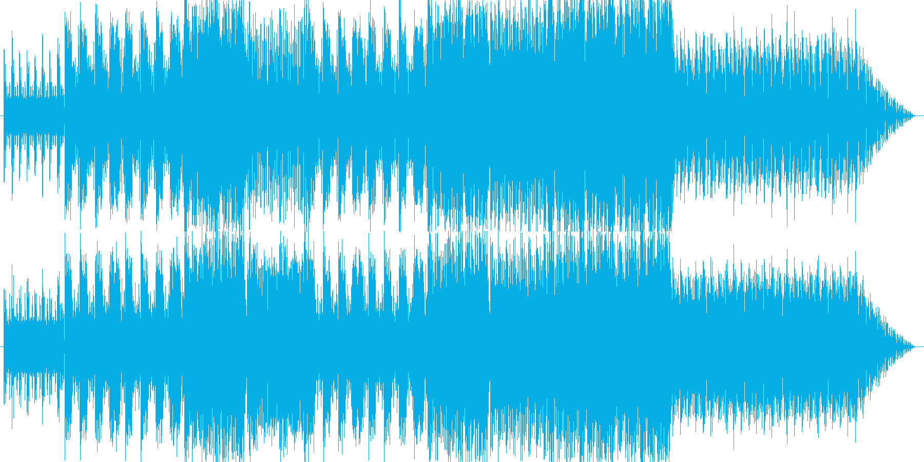 ダンス音楽ですが英語の歌詞を付けて歌っ…の再生済みの波形