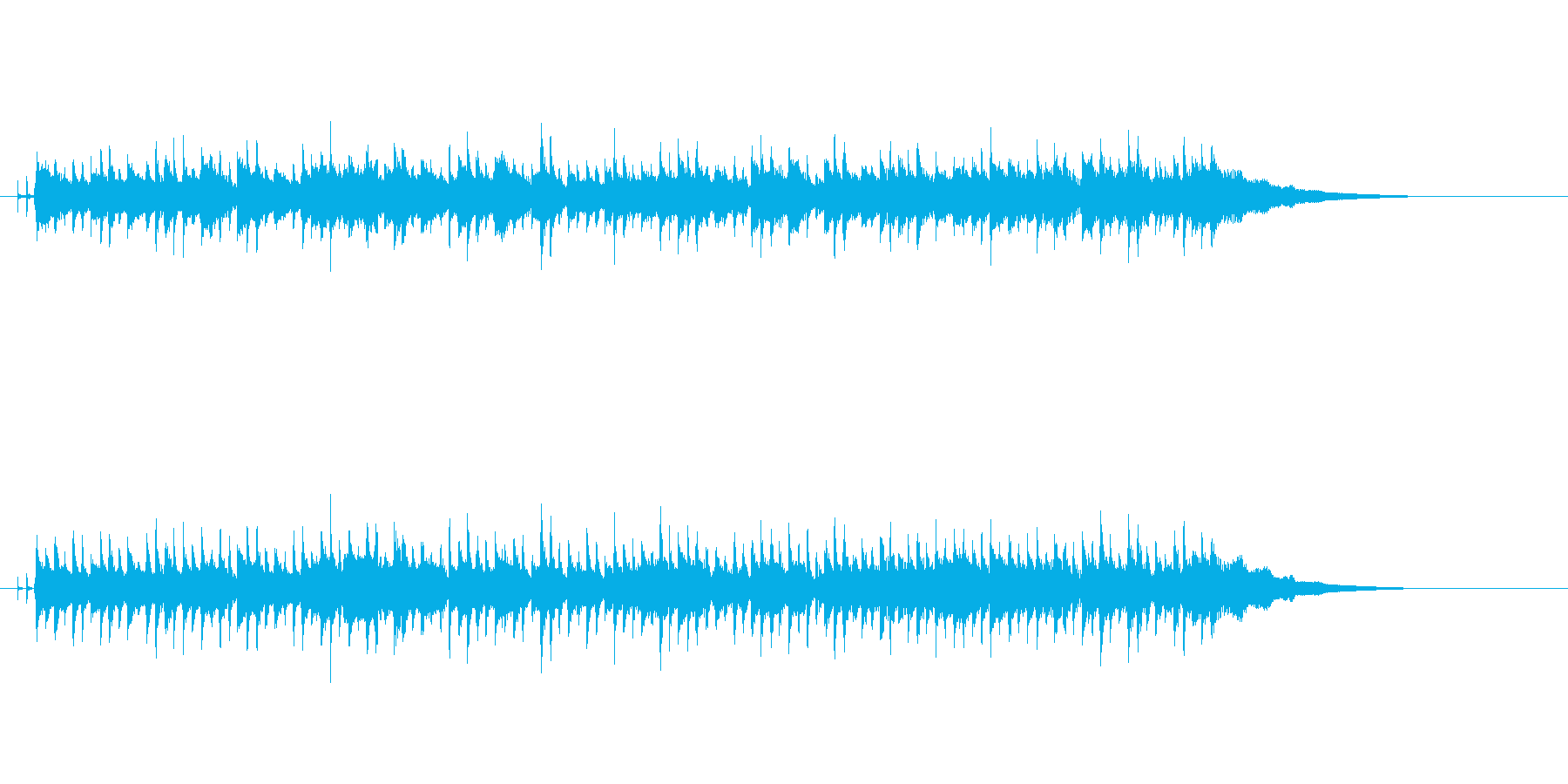 ボサノバな曲ですの再生済みの波形