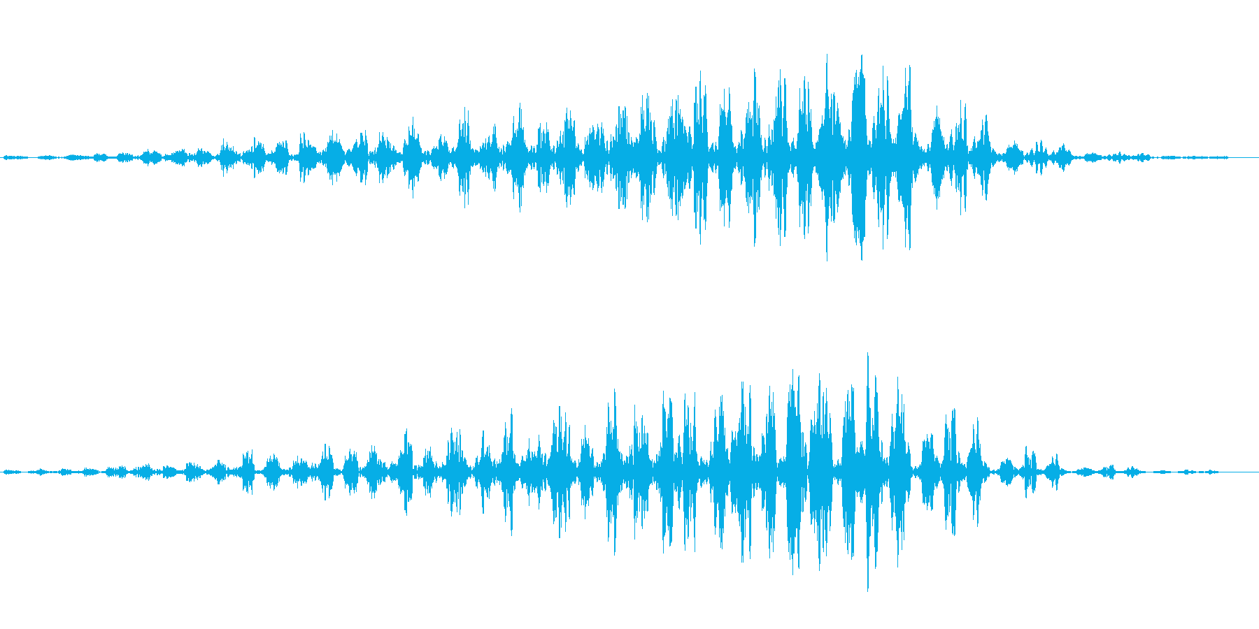 シャララ系シューン(不安な感じの音)の再生済みの波形