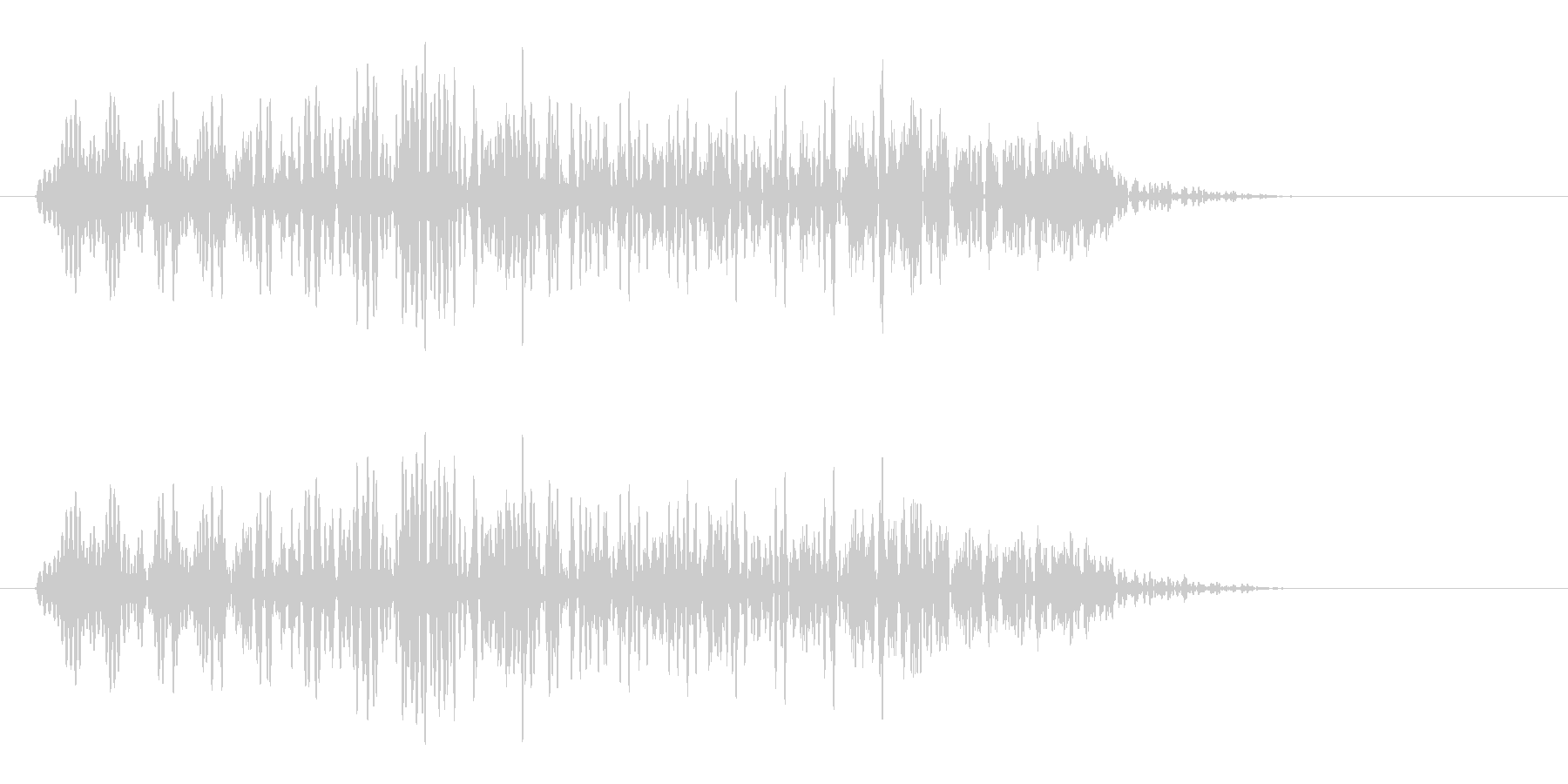 プワーン(短めの音)の未再生の波形