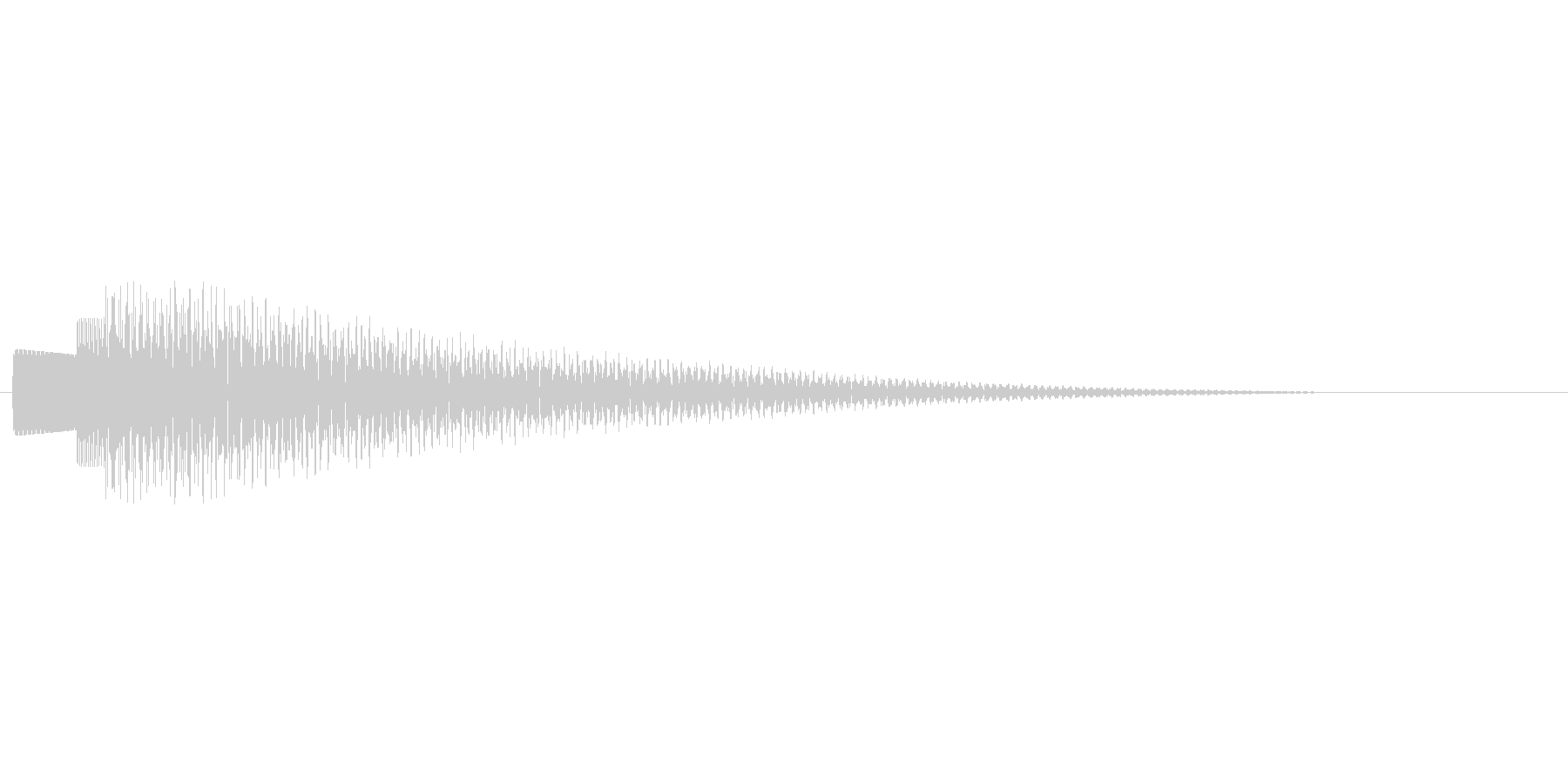 アプリのタッチ音の未再生の波形