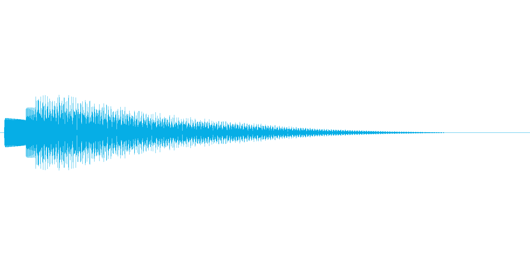 アプリのタッチ音の再生済みの波形