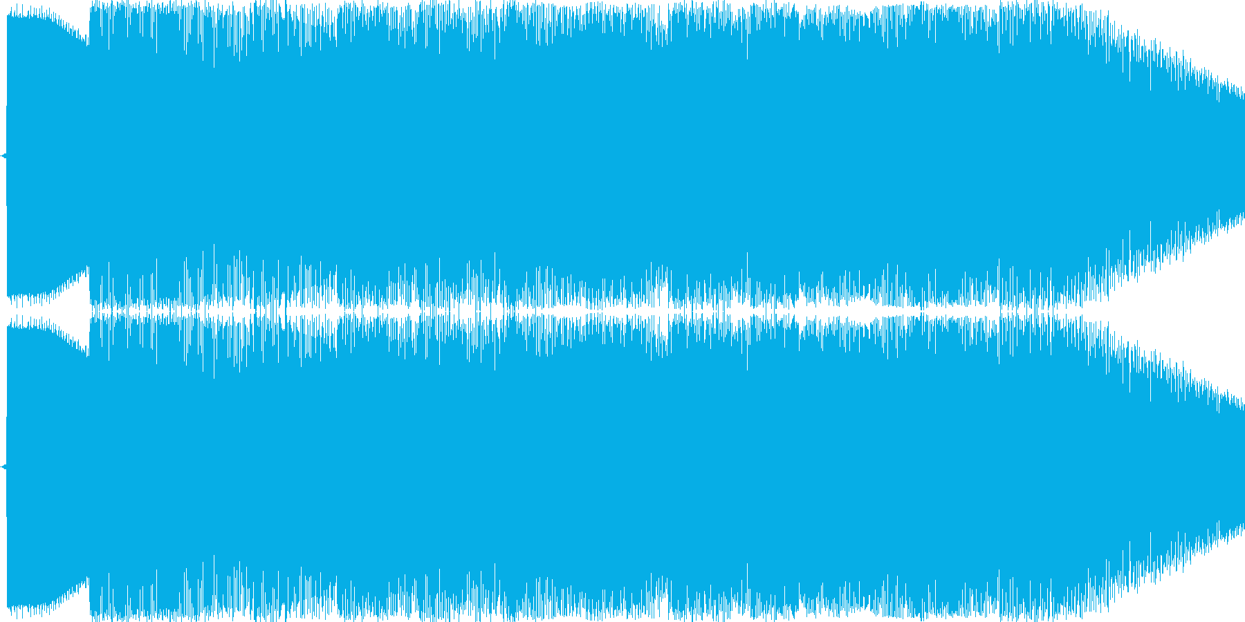 機械音のチャイムのジングルですの再生済みの波形