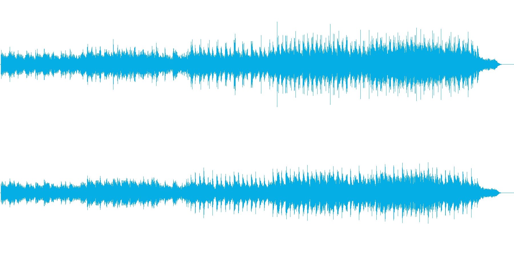 BGMクリスマス風の再生済みの波形
