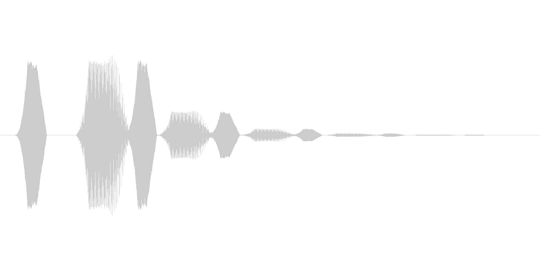 ファミコン風効果音 決定音系です 33の未再生の波形