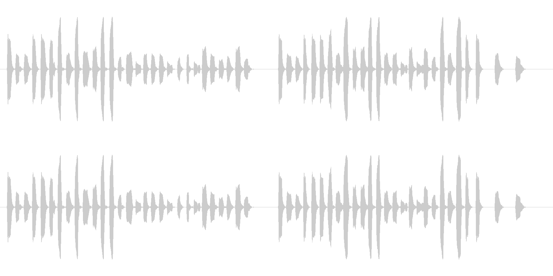 リコーダー単体で演奏された楽曲です。シ…の未再生の波形