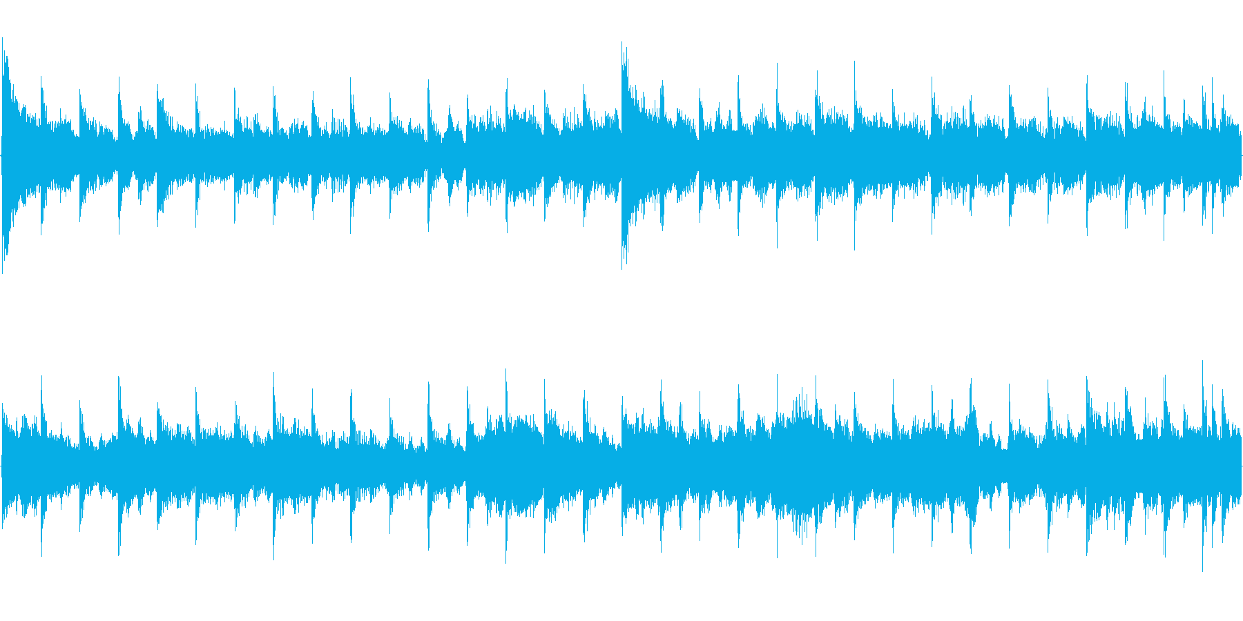 【15秒イントロループ】華やかなベル曲の再生済みの波形
