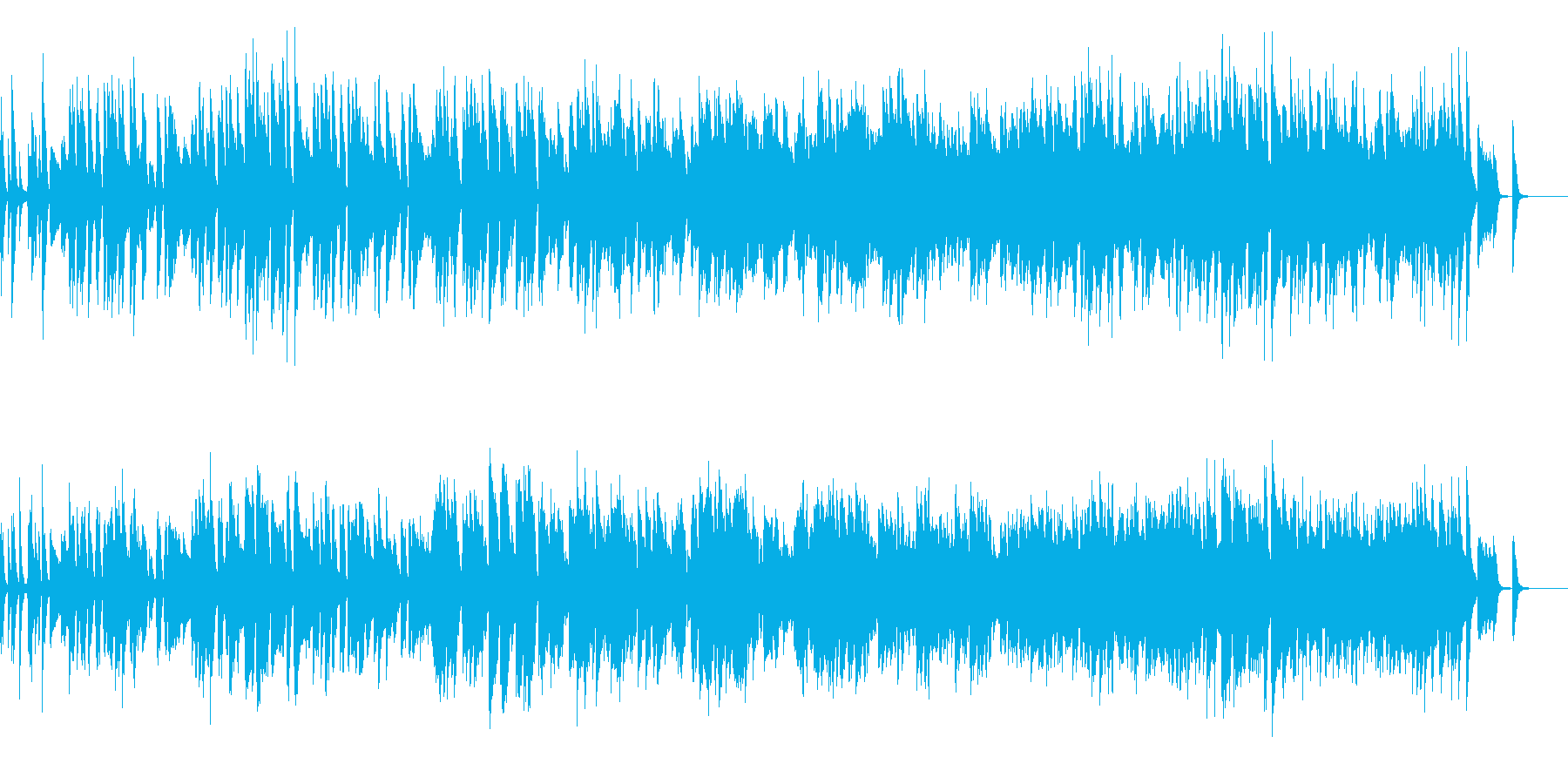 CM 2.昼 ティータイム ボサノバの再生済みの波形