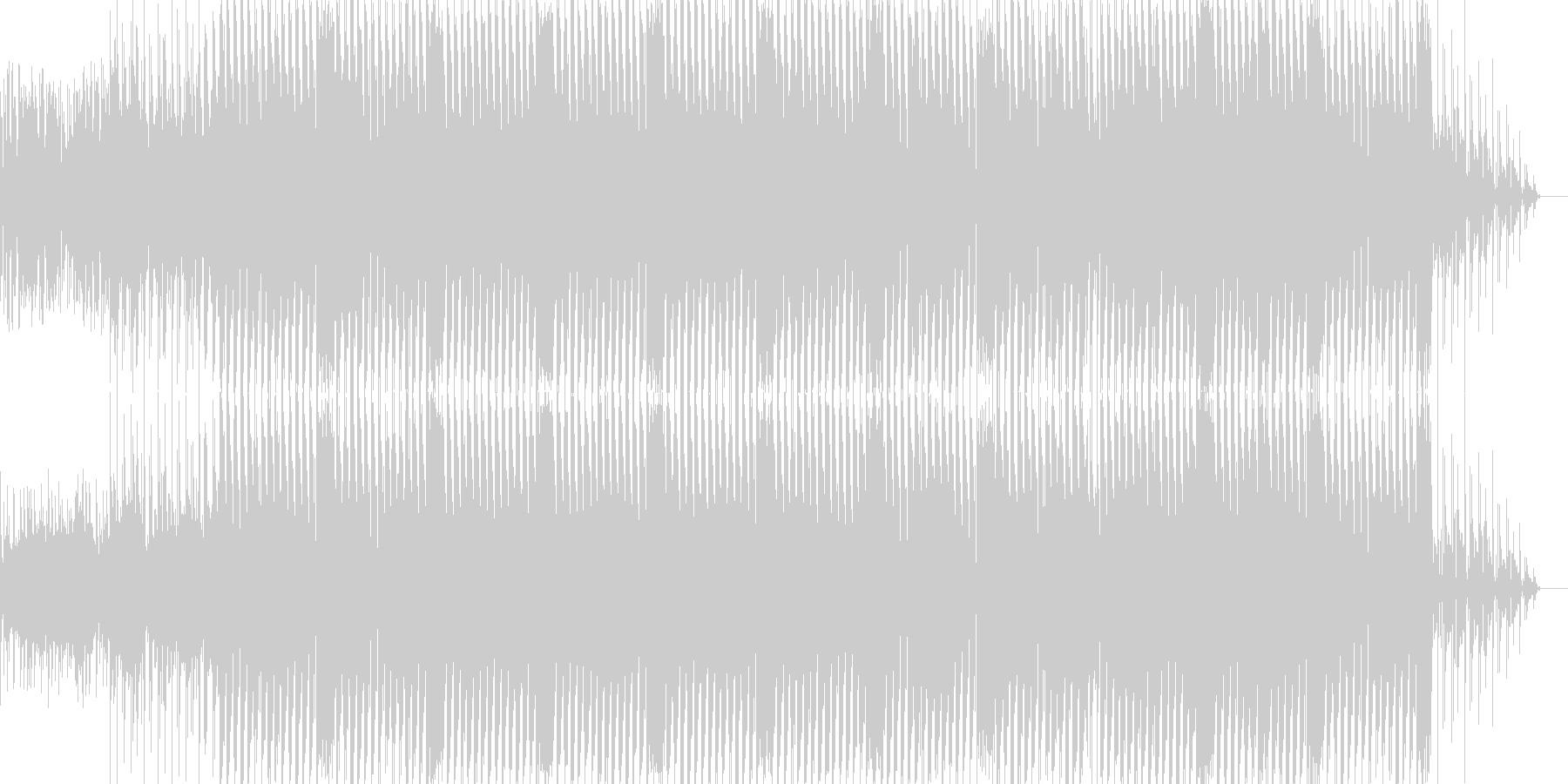 ゲームのオープニングに使えそうなBGMの未再生の波形