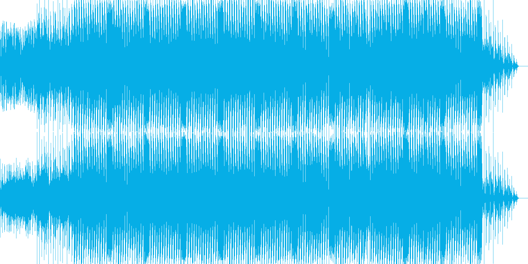 ゲームのオープニングに使えそうなBGMの再生済みの波形