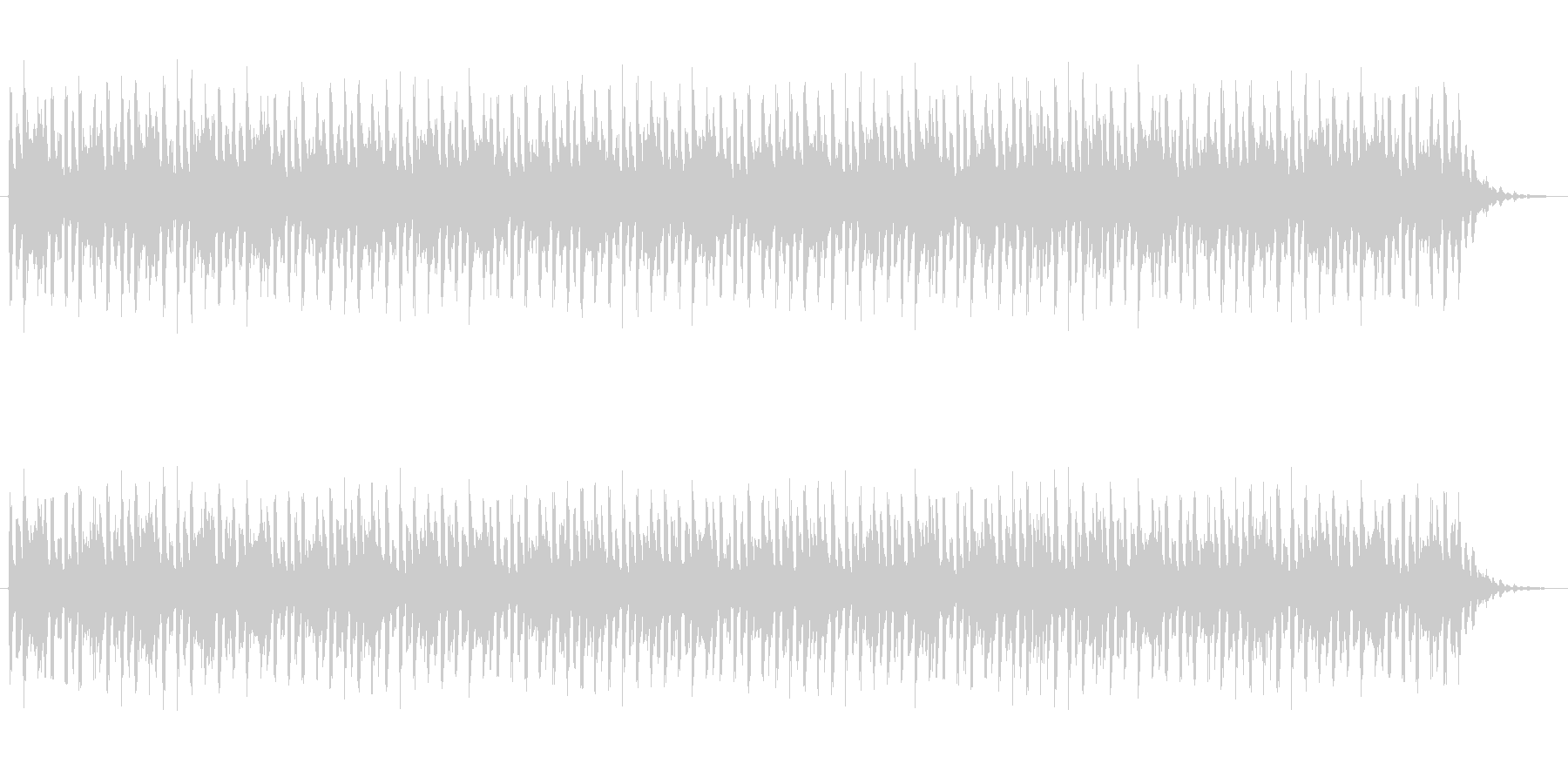 ショートBGM:テクノポップ03の未再生の波形