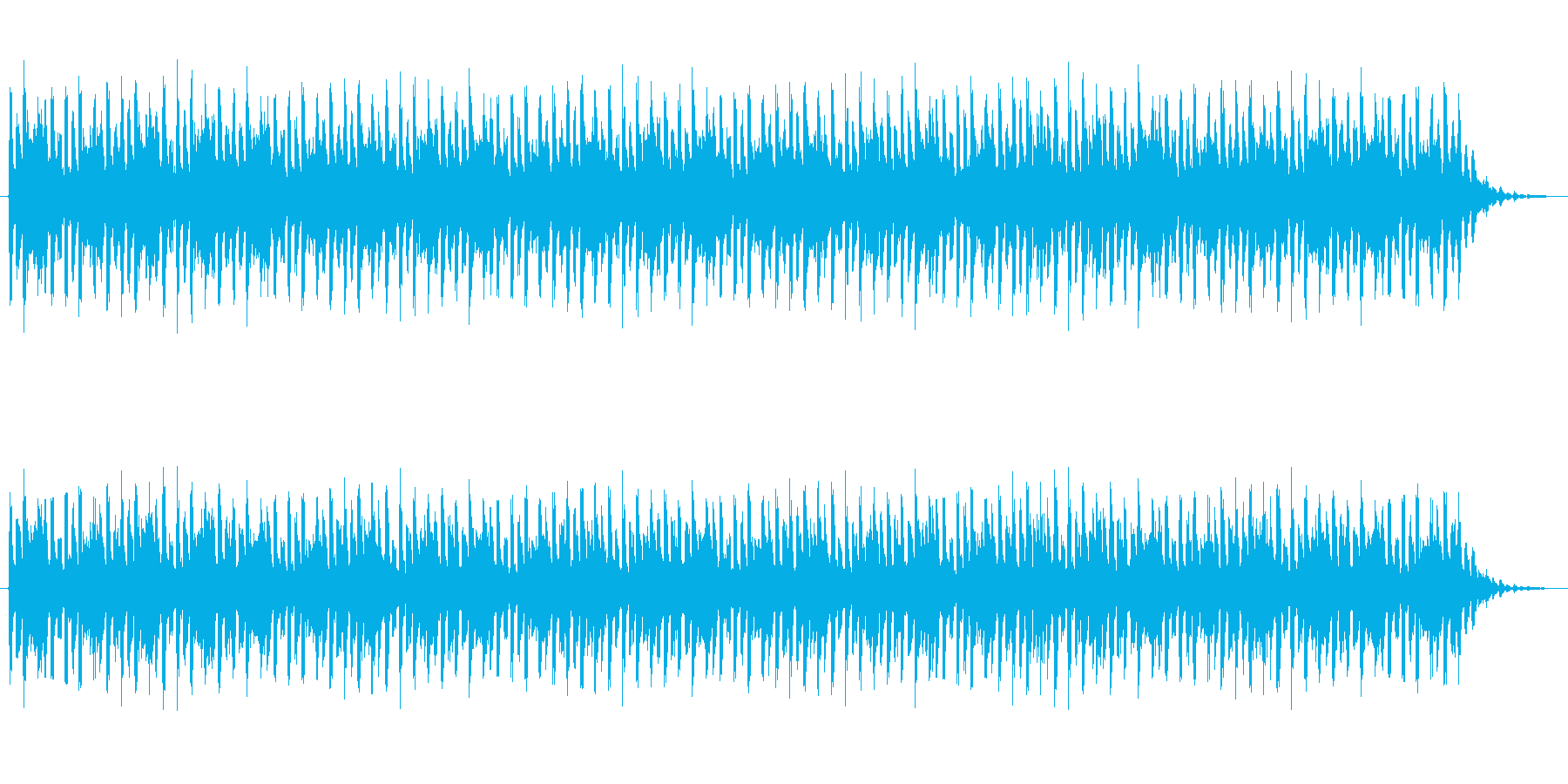 ショートBGM:テクノポップ03の再生済みの波形