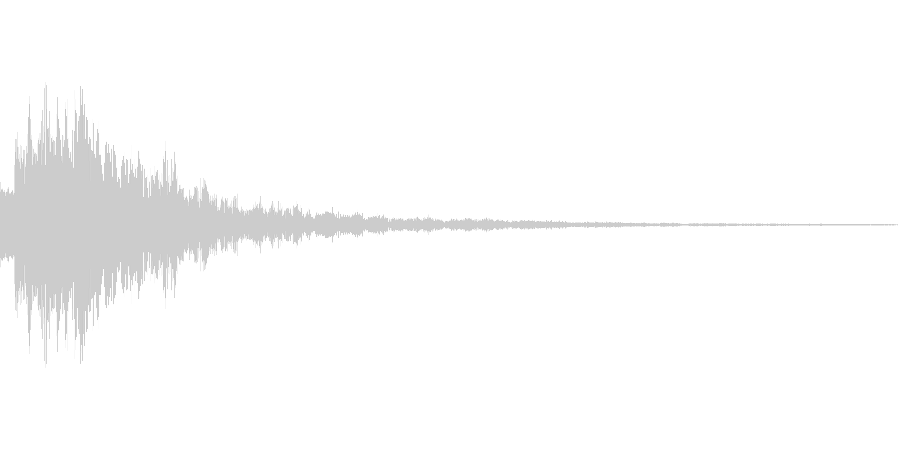ピロリーン 優しい音 決定音などにの未再生の波形