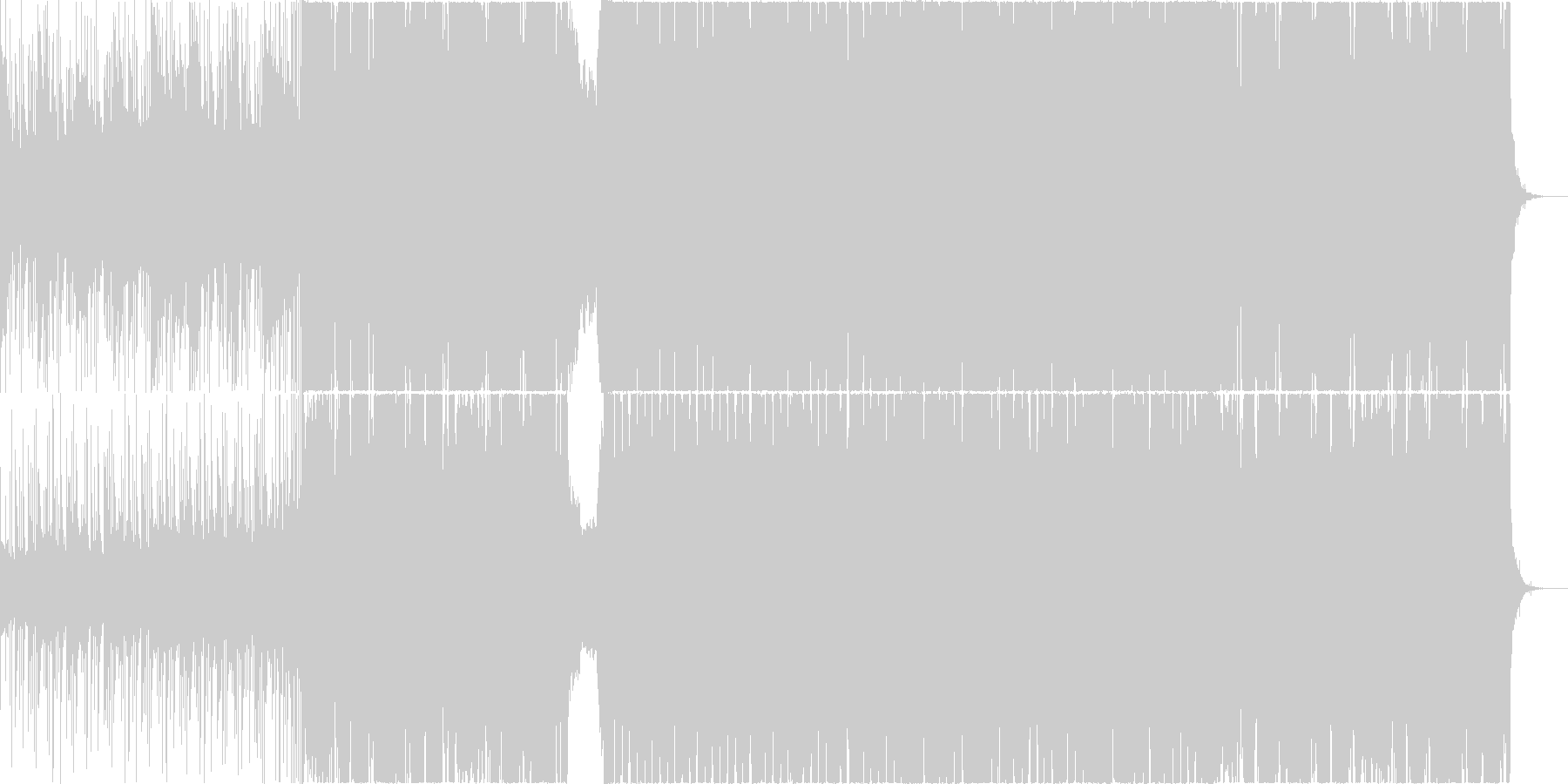 奮い立たせる勇壮なイメージの楽曲。の未再生の波形