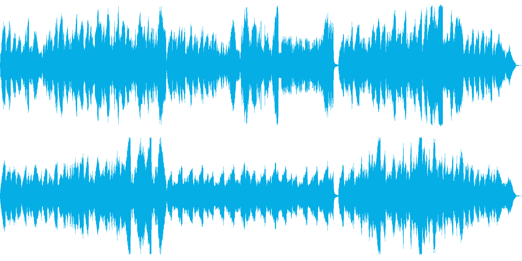 穏やかな弦楽四重奏曲の再生済みの波形