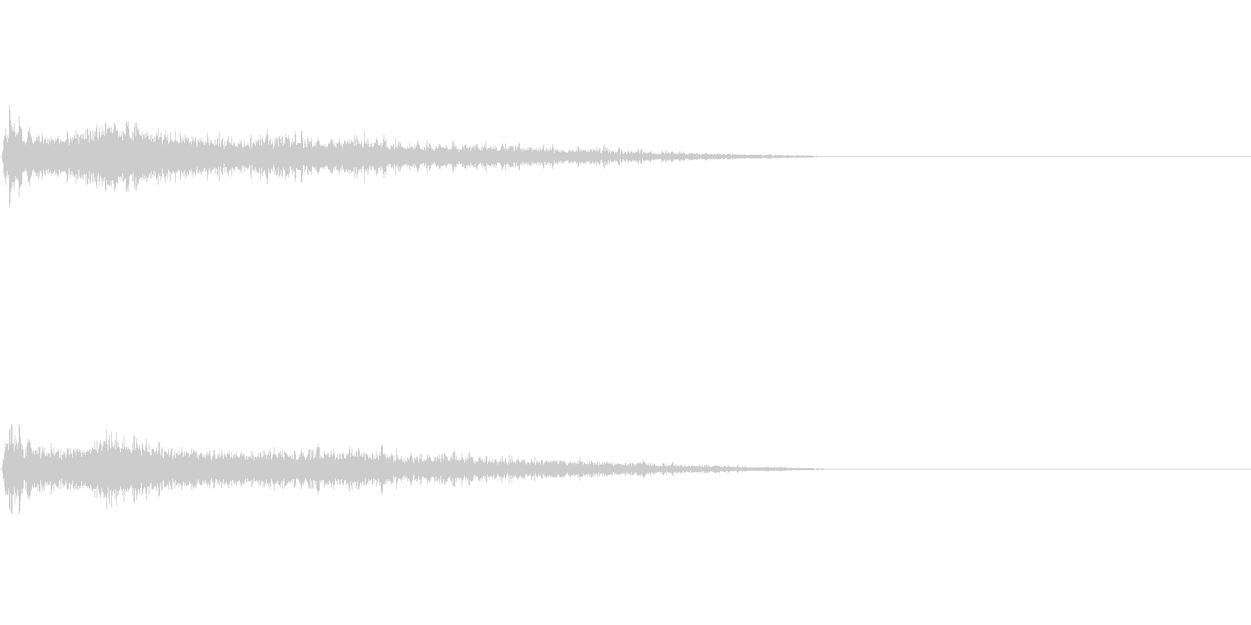 Fメジャー インパクト音 衝撃音の未再生の波形