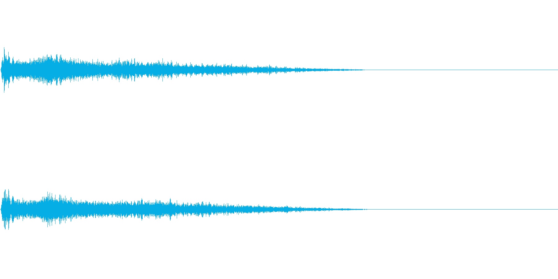 Fメジャー インパクト音 衝撃音の再生済みの波形