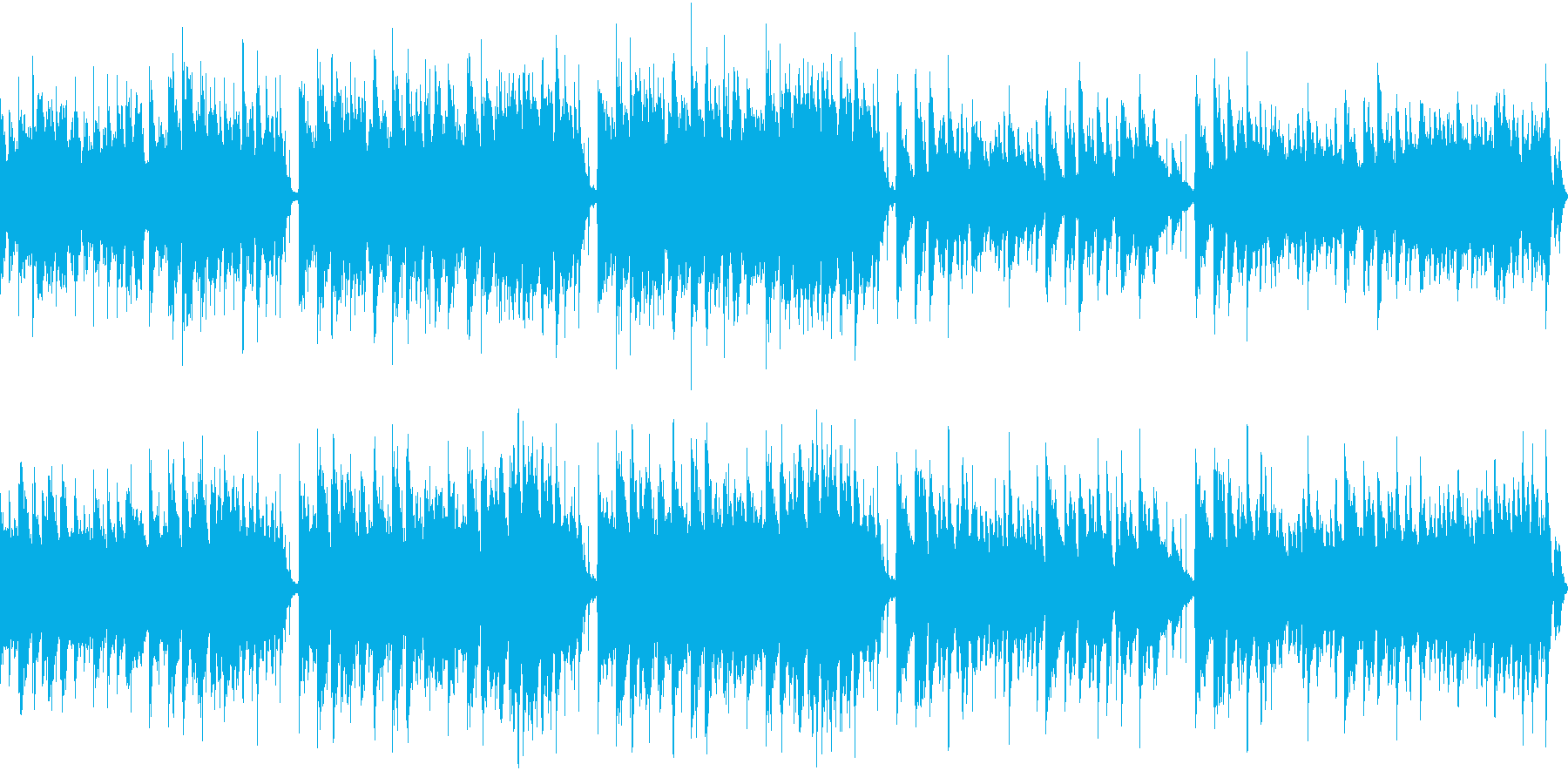 【ループ】おしゃれでポップなBGMの再生済みの波形