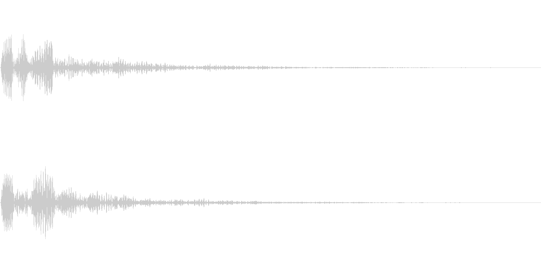 ダメージ音の未再生の波形