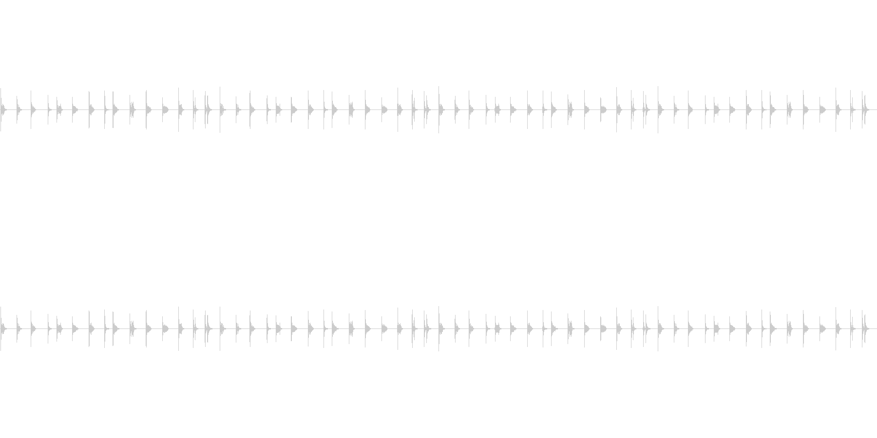 水道の水滴の音の未再生の波形