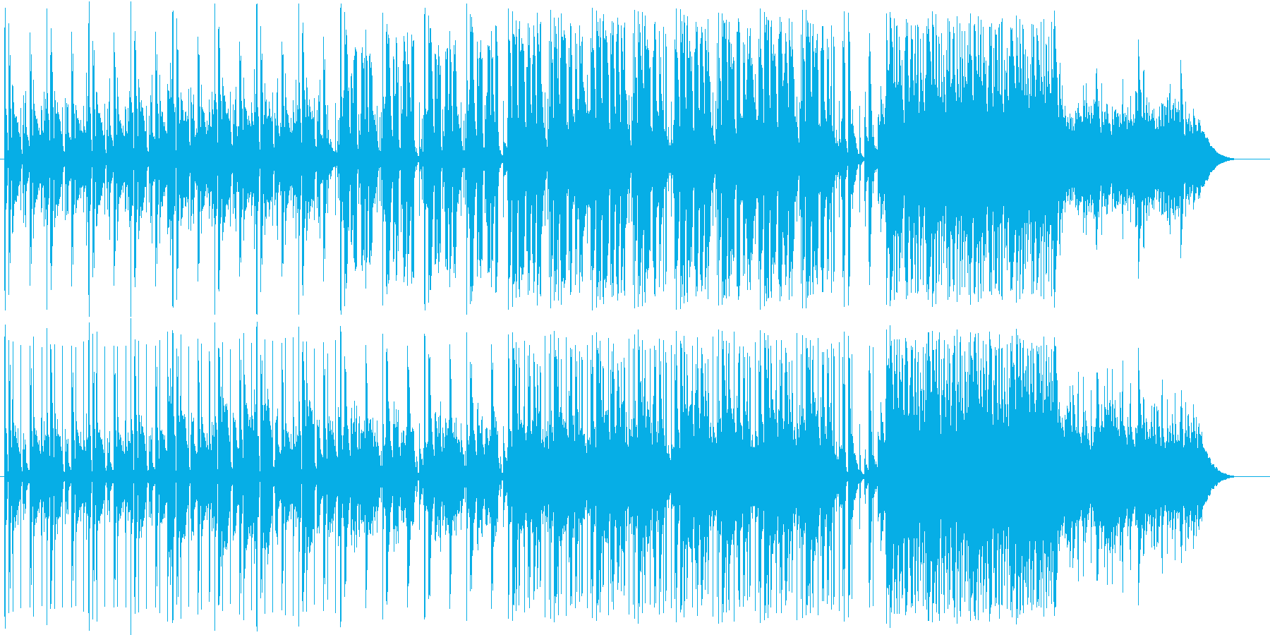 大人っぽい雰囲気の曲の再生済みの波形