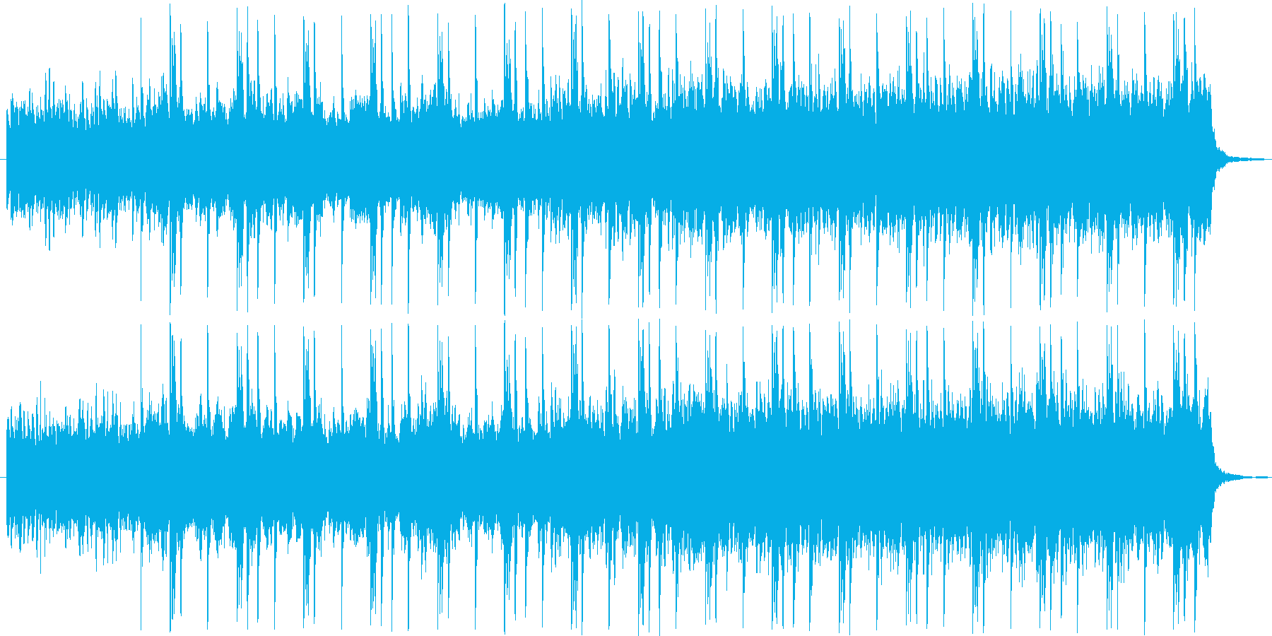 暗い感じのシンセの楽曲の再生済みの波形