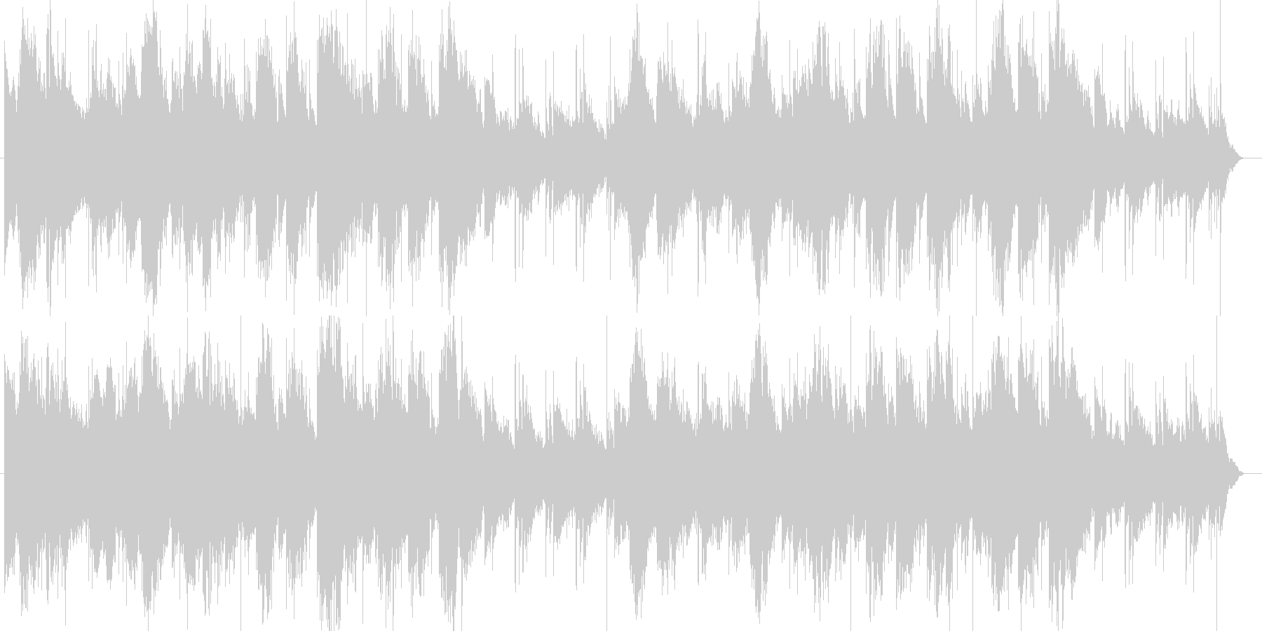 バイオリンのメロディーがとても美しい楽曲の未再生の波形
