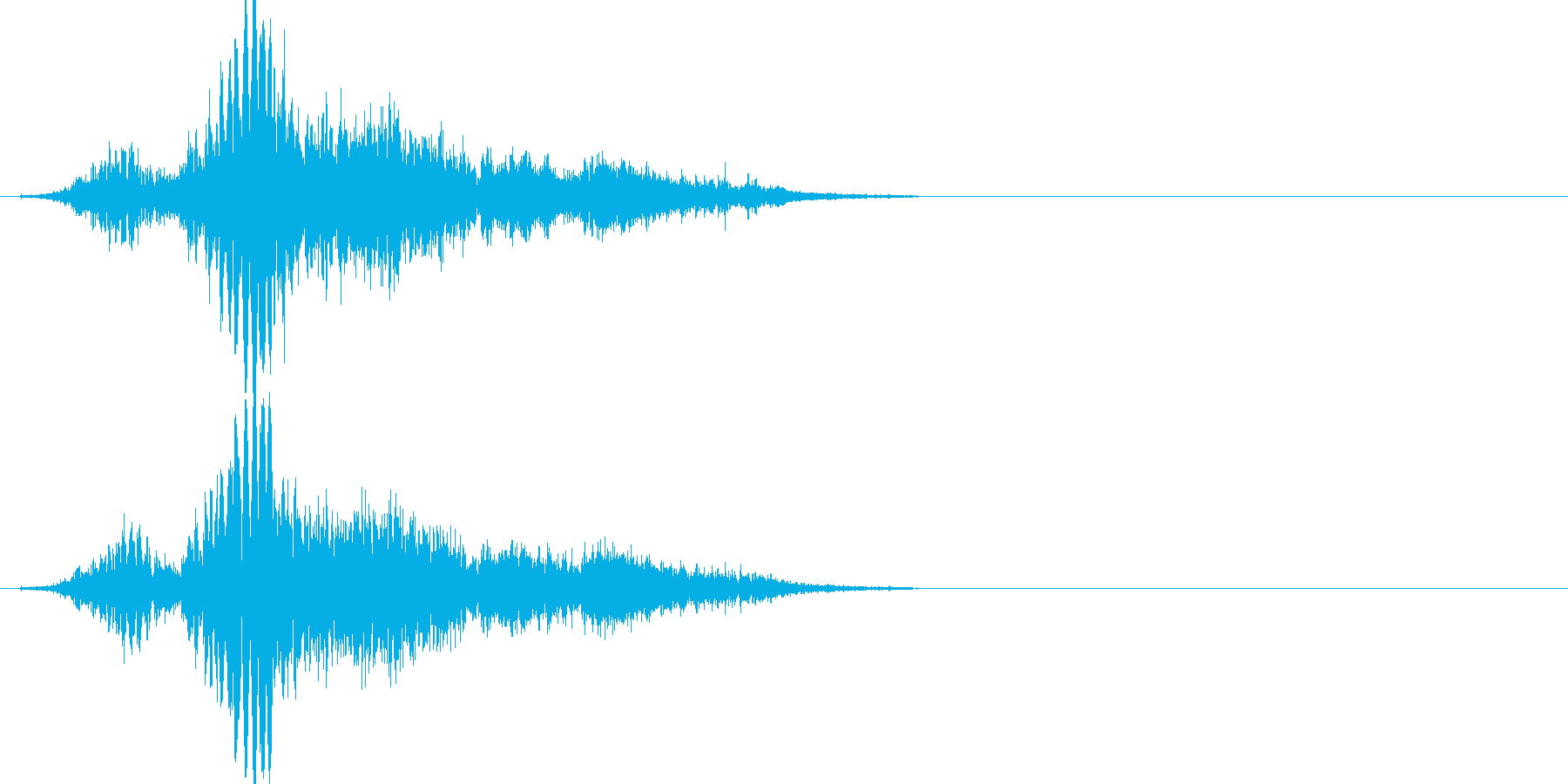 斬撃音(刀や剣で斬る/刺す効果音)15cの再生済みの波形