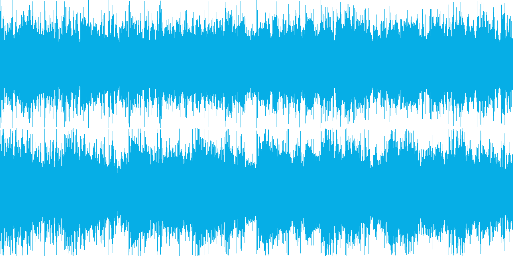 リズミックなイメージをした楽曲です。の再生済みの波形