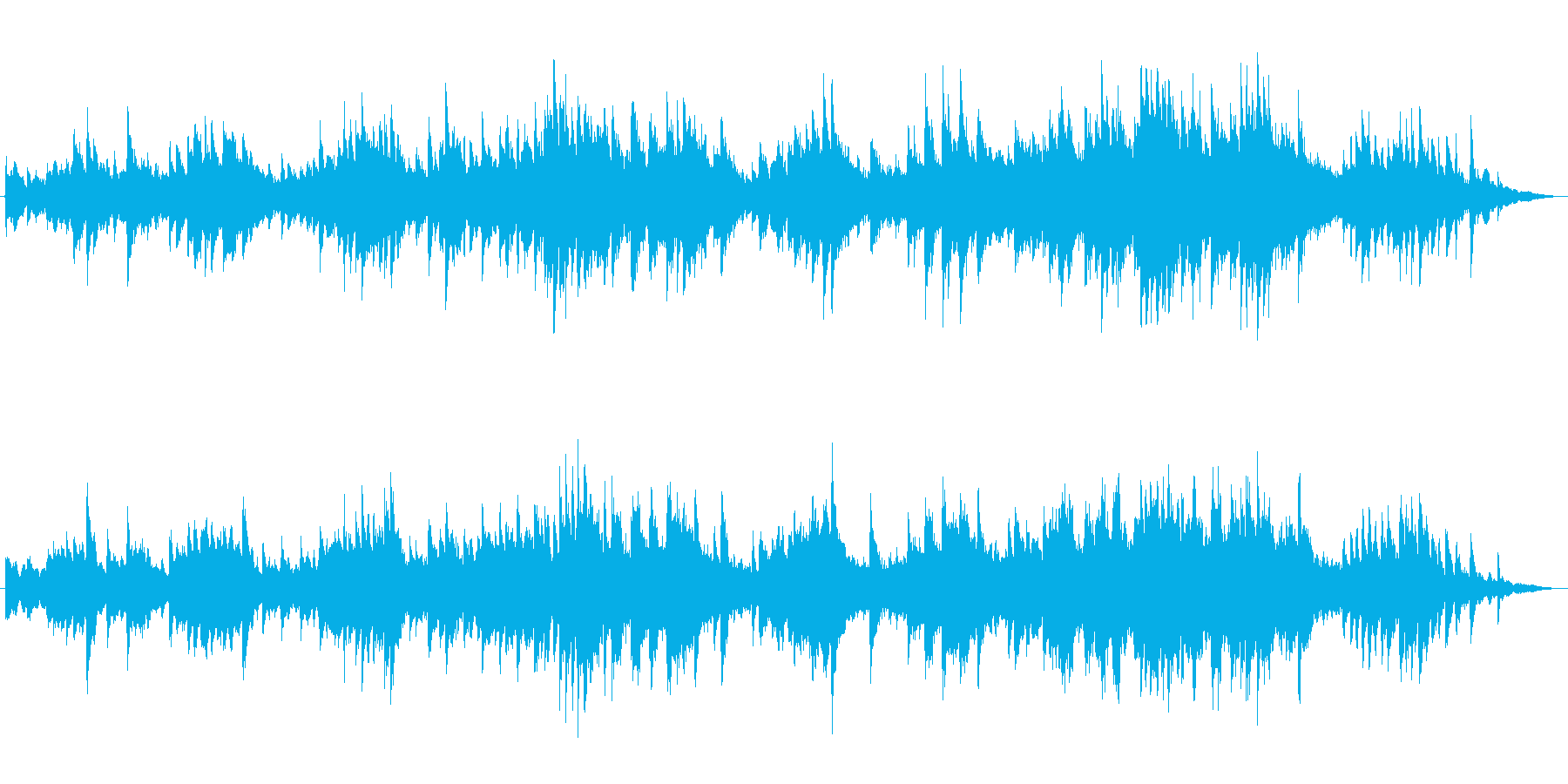 黒魔術のようなミステリアスなピアノ曲の再生済みの波形