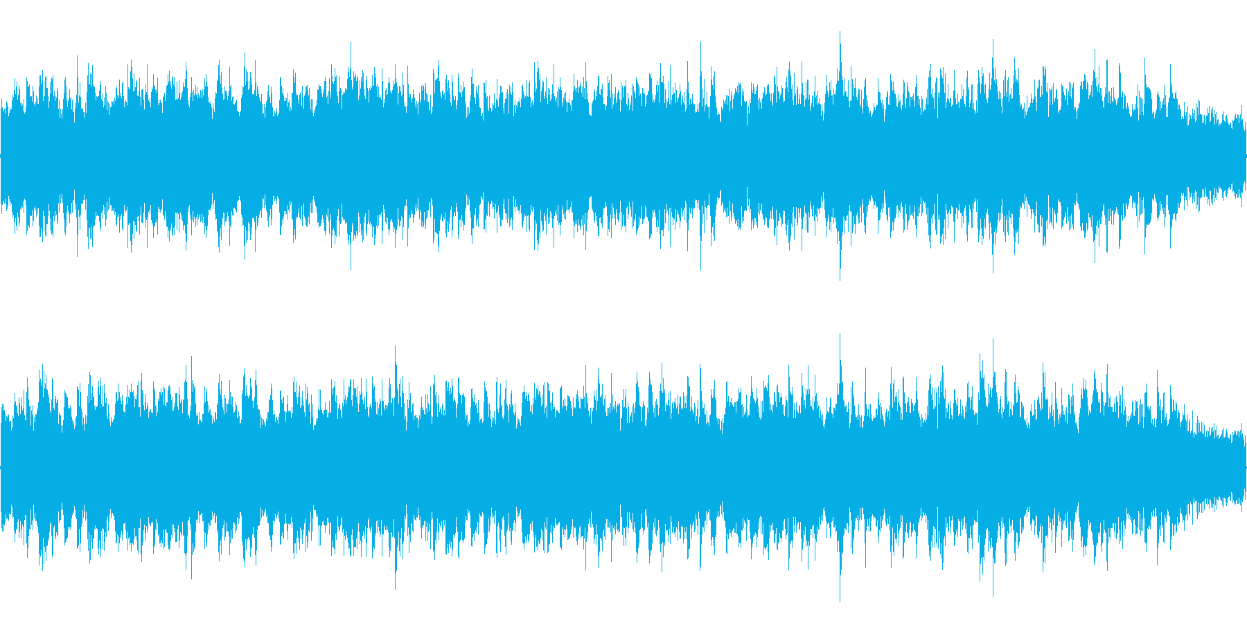 ゆったりと流れる曲の再生済みの波形