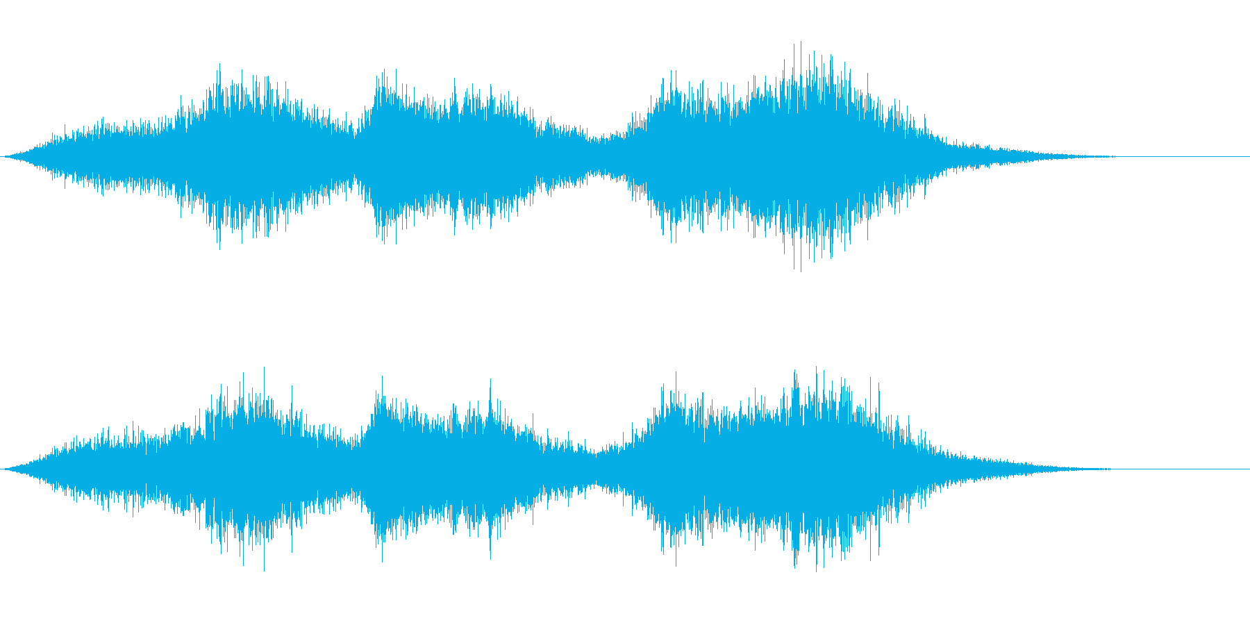 地獄の背景音にの再生済みの波形