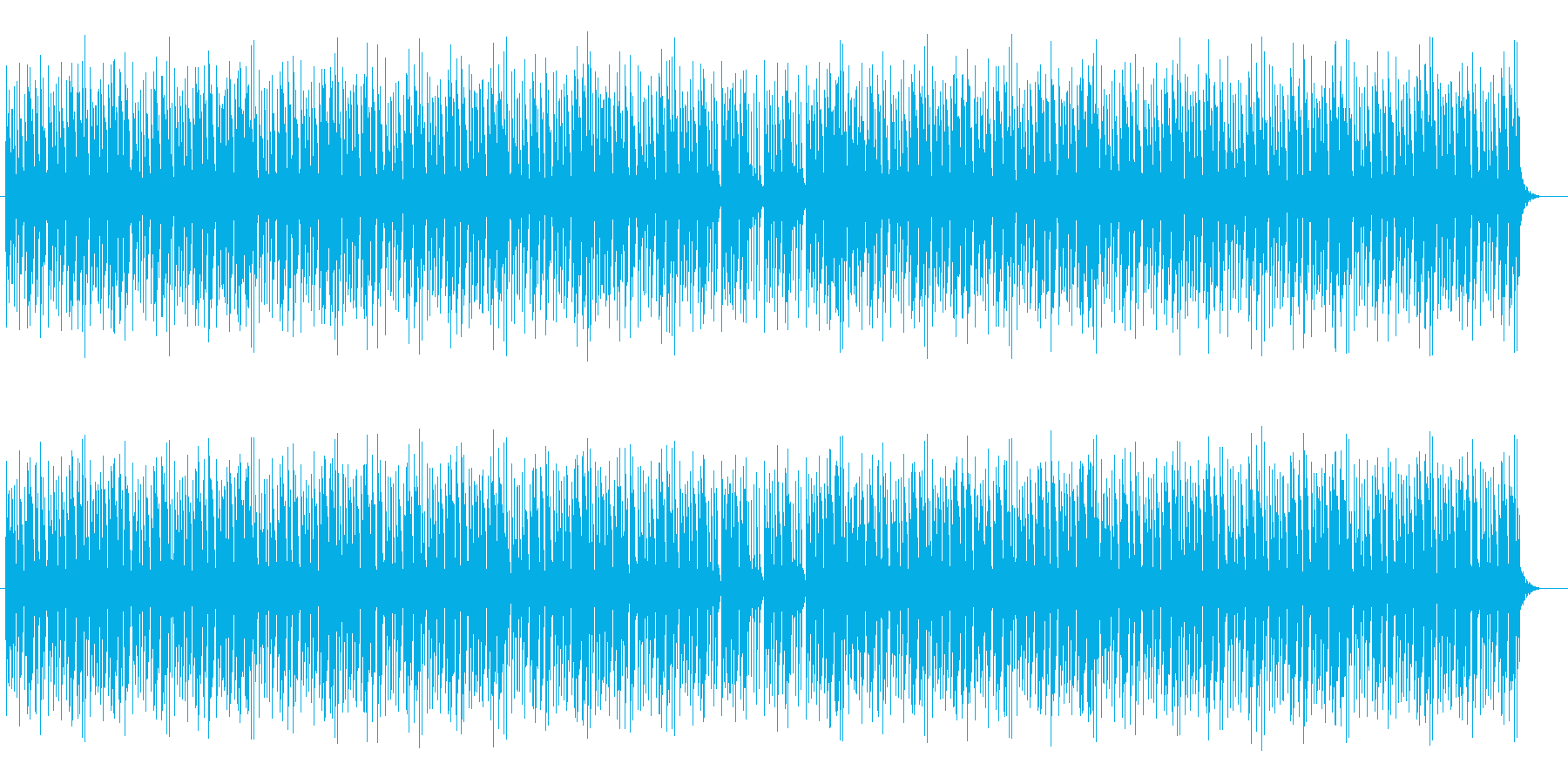 オルガンによるボサノバの再生済みの波形