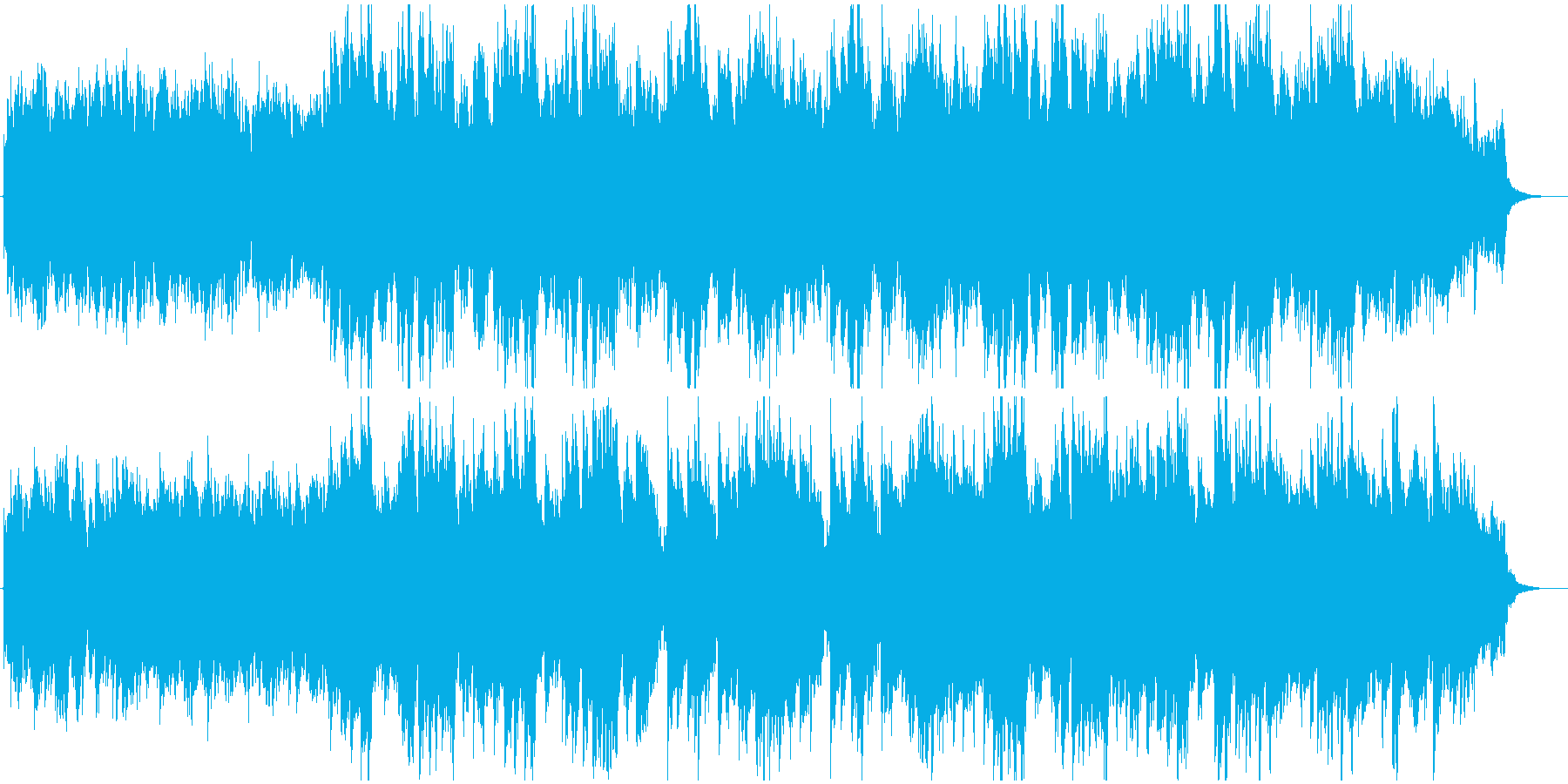 ポールモーリア風のドラマチックなピアノ曲の再生済みの波形