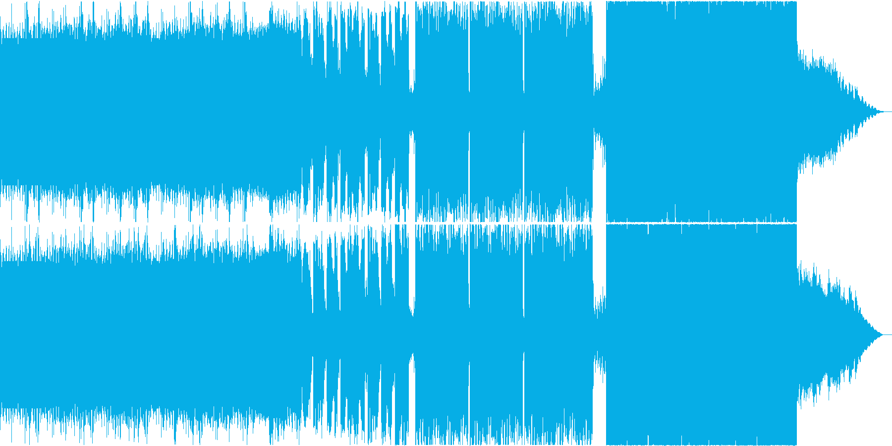 SF近未来世界を想起させるメタリックな曲の再生済みの波形