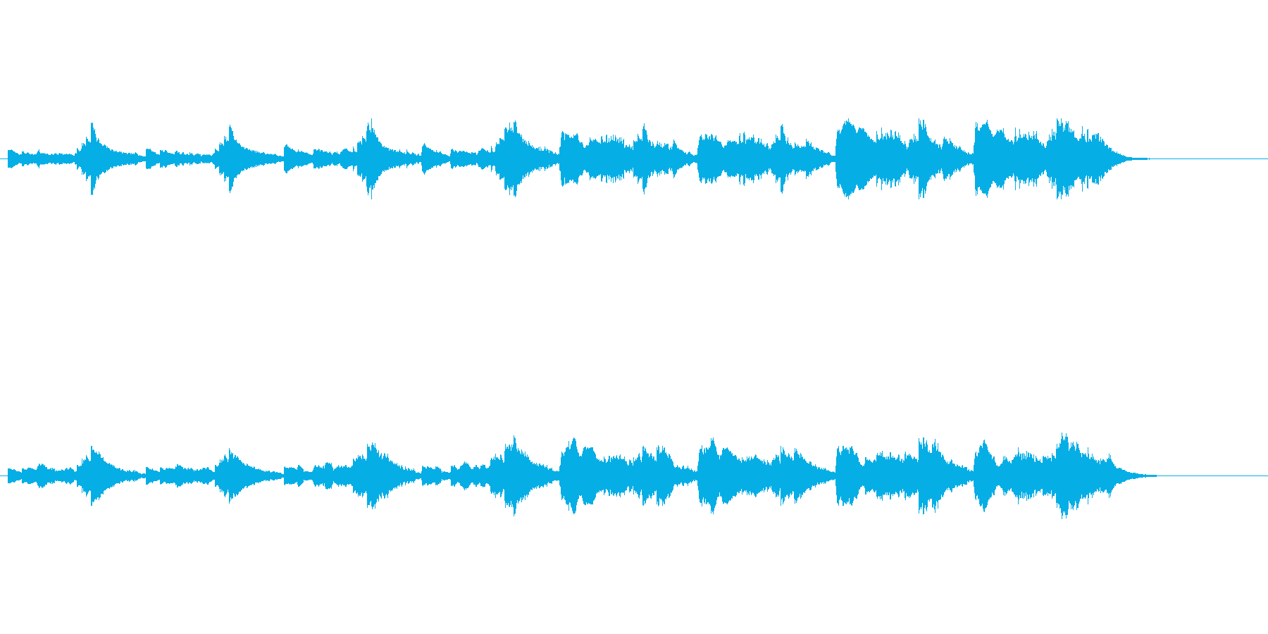 気怠く憂いを秘めた環境音楽の再生済みの波形