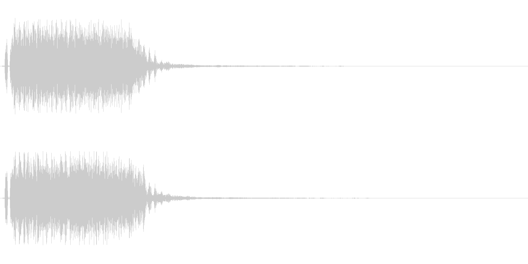 ロックな決定音。ギターベースドラム。の未再生の波形