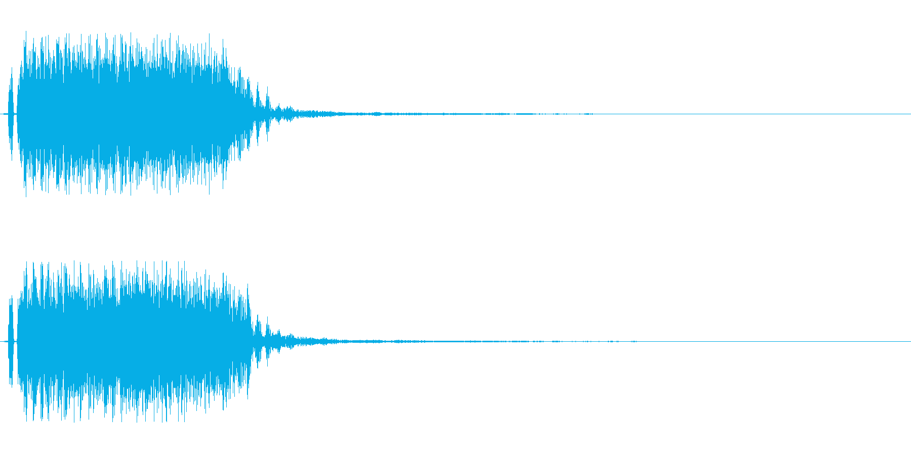 ロックな決定音。ギターベースドラム。の再生済みの波形