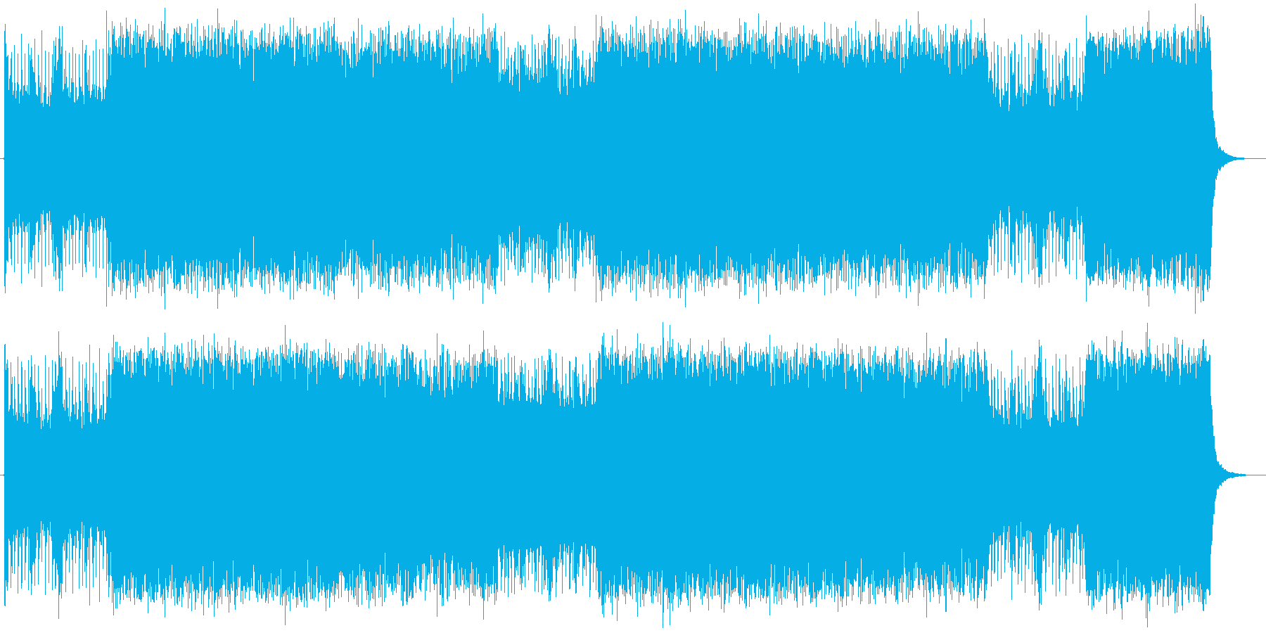 パンクでエキサイティングなエレキサウンドの再生済みの波形
