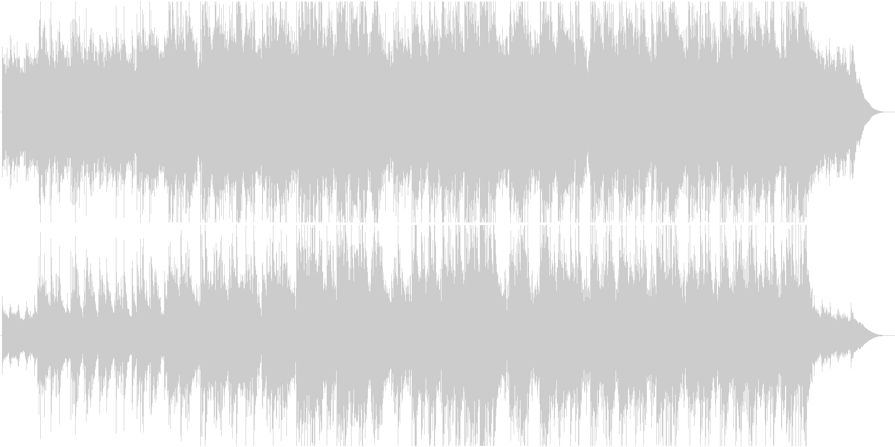 ゆったりとしたアコースティックギター曲の未再生の波形