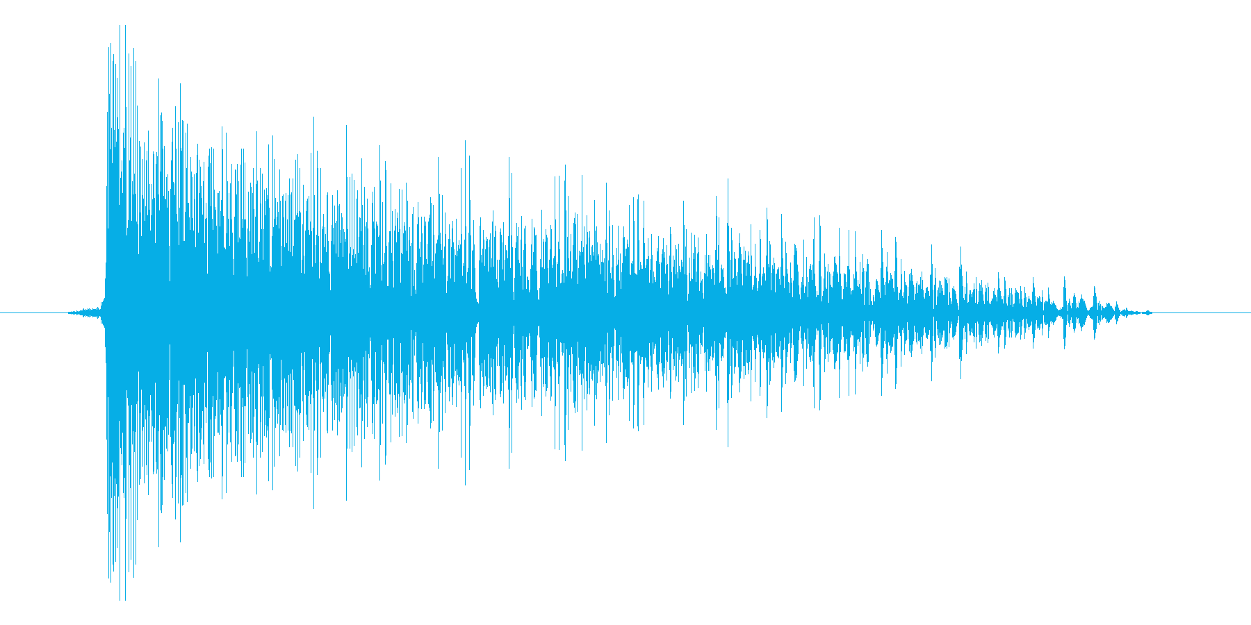 ゲーム(ファミコン風)爆発音_012の再生済みの波形