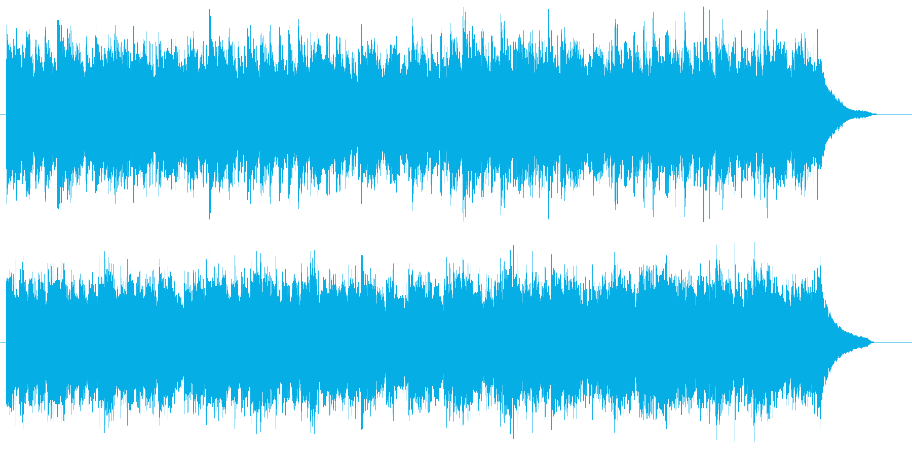爽やかなCM動画向けピアノBGMの再生済みの波形