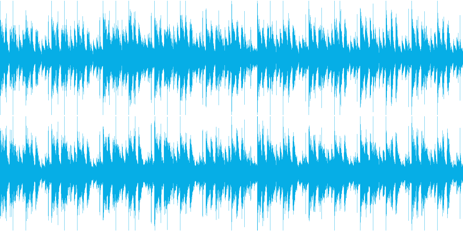 BPM110のループ可能BGMの再生済みの波形