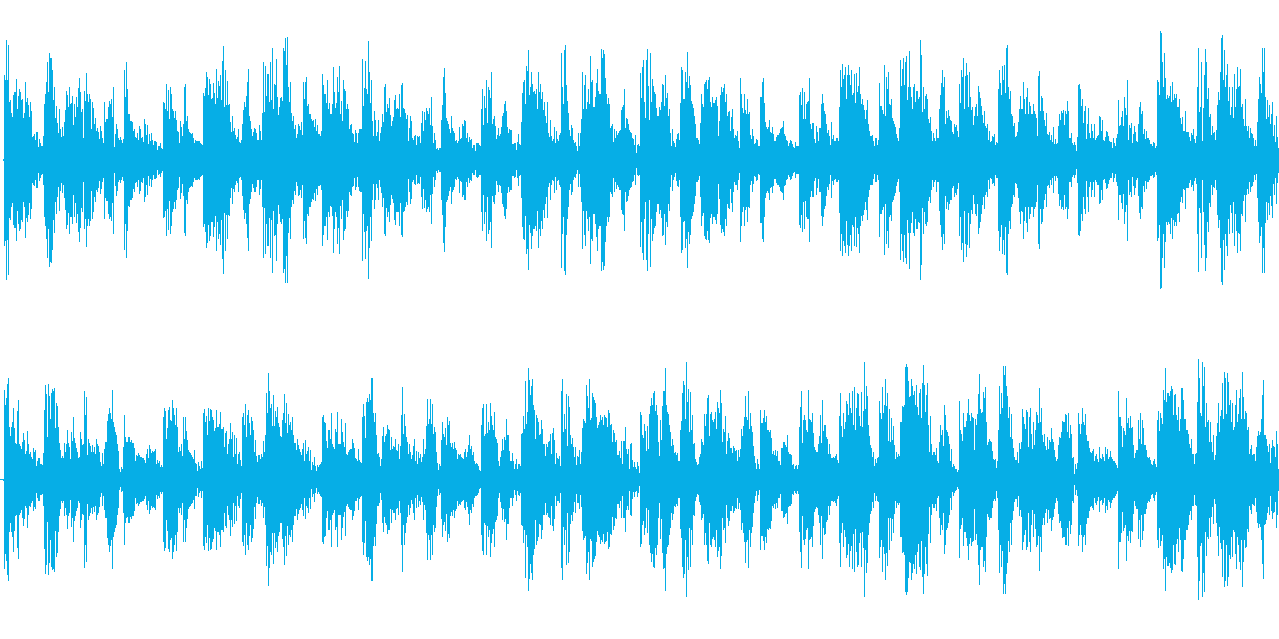 ドラムを強調した楽曲です。の再生済みの波形