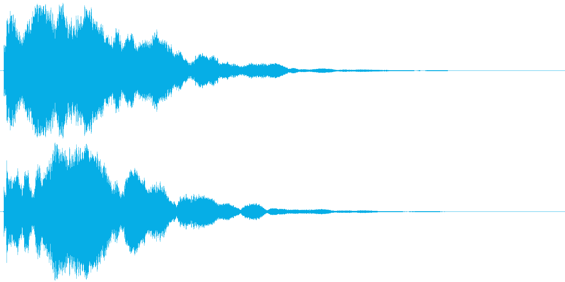 鐘の音でホラー系に使えますの再生済みの波形