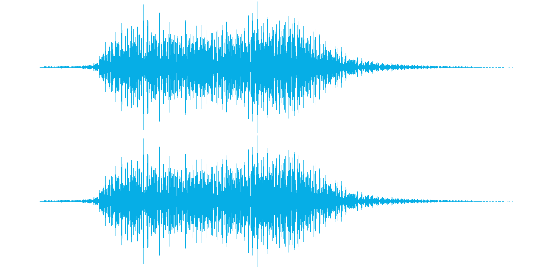決定音等(ティーン)の再生済みの波形