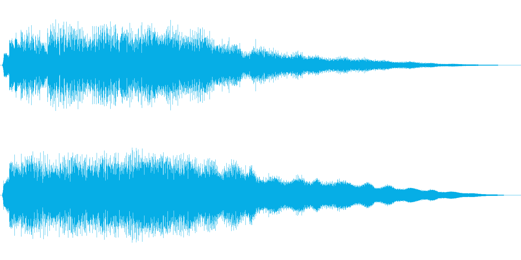 ピロリロリーン 雑音の無い音の再生済みの波形