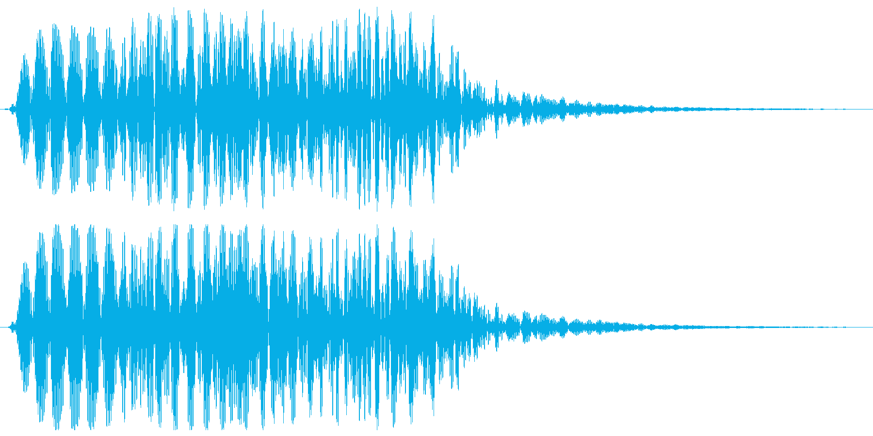 ブルルルル(低音の震える効果音)の再生済みの波形